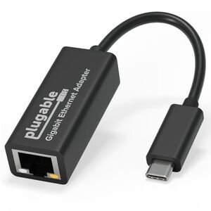 Plugable USB C to Ethernet Adapter, Fast and Reliable Thunderbolt